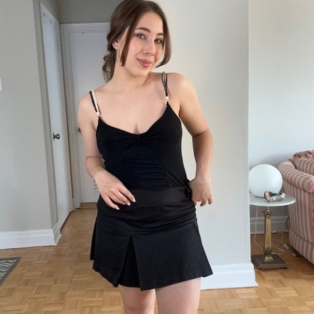 Y2K Beaded Spaghetti Strap Top